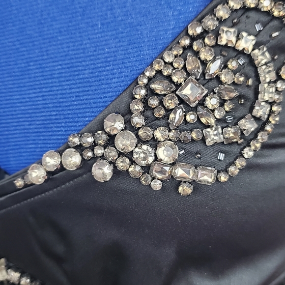 Karen Millen dress black size 4 uk 8 eu 38 - Picture 2 of 15